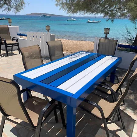 Apartamento Right On The Beach- Beachfront-best Unit -paros Alikí