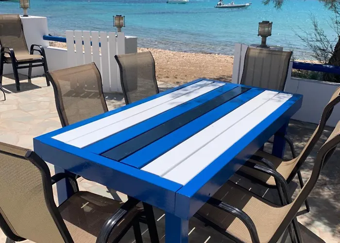 Апартаменты Right On The Beach- Beachfront-best Unit -paros Алики